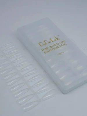 Tips de soft gel  coffin transparentes 200  dodo lady kiss