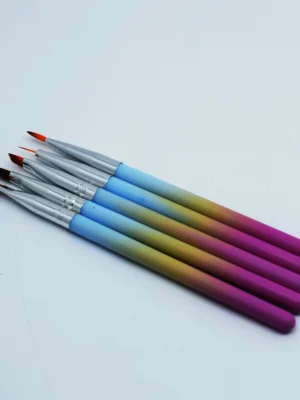 Kit de pinceles de decoracion 5unidades pastel
