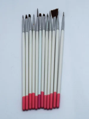 kit de 12 pinceles de decoración