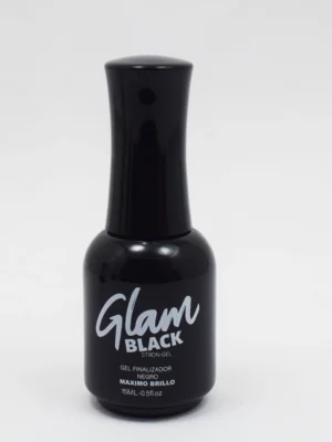 Glam Black (negro) fantasy Nails