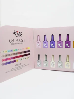 Coleccion kiss 12 colores Morados y glitter D