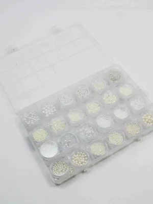 Caja de perlas Blancas grande