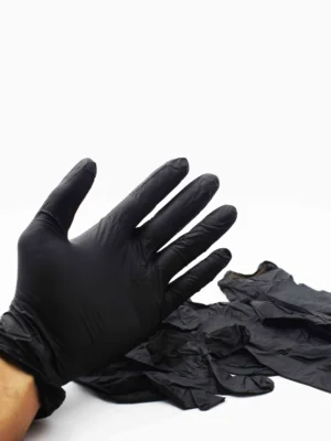 Guantes de latex m negro