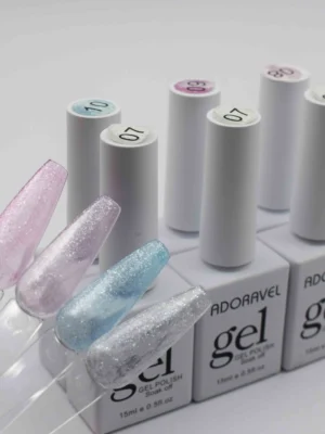 gel vitral glitter adoravel 6 unidades